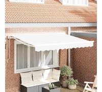 Vidaxl Auvent Rétractable Blanc 250x200 Cm Tissu