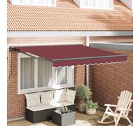 vidaXL Cadre d'auvent rétractable - Polyester avec revêtement PU