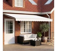 Cadre d'auvent Polyester avec revêtement PU Auvent rétractable vidaXL vidaXL
