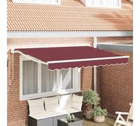 Vidaxl Auvent Rétractable Bordeaux 250x200 Cm