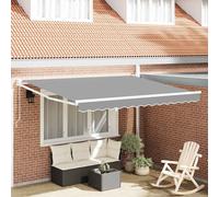 vidaXL Cadre d'auvent manuel Aluminium thermolaqué Anthracite 4,5 x 3 m