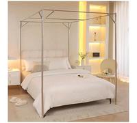 Cadre de baldaquin de lit en acier inoxydable avec motif en spirale pour lit simple/double/grand lit/king size, 180 x 200 cm