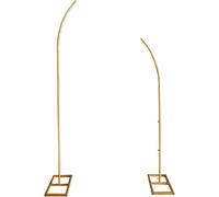 Cadre de Ballons Demi-Arche à partir du Sol, en Fer, Cadre de Mariage for fête d'anniversaire, Design Romantique(Gold,1.8+1.5m)