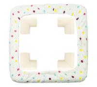 Cadre de bande antidérapante - 40 x 40 cm | Cerceau de broderie pour tapis de crochet, couverture de cerceau à broder, cadre en bande avec 4 en mousse anti-collision cadres carrés ronds