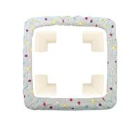 Cadre de bande antidérapante - 40 x 40 cm | Cerceau de broderie pour tapis de crochet, couverture de cerceau à broder, cadre en bande avec 4 en mousse anti-collision cadres carrés ronds