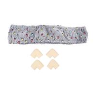 Cadre de bande Gripper, cadre de crochet de tapis, cerceau de point de croix, cerceau à broder avec couverture de flanelle à cadre et tissu moines (# 1)