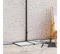 vidaXL Cadre de Base de Parasol Demi Noir Acier for 32-38 mm Pole, Socle de Parasol Moderne, Support Umbrella Réglable, Accessoire Compact pour Ombre, Résistant aux Intempéries