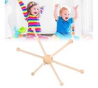 Cadre de Berceau, Kit Mobile, Cadre en Bois, Suspension Sphérique à Six Pieds pour Berceau, Mobile en Bois pour bébé, Décoration de Jouet pour bébé, Garçon et Fille, Crèche,
