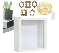 Cadre de boîte à ombres - Décoration murale avec mini cadre - Pour anniversaire, pendaison de crémaillère, vacances, mère, petite amie, famille, amis