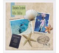 Cadre de bote d'ombre MBI blanc MCS 12'X12