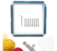 Cadre de broderie à la main - Cadre de broderie carré avec bandes de préhension, cadre punch needle | -Outil de , accessoires de broderie et de quilting, cadre d'art en tissu, support de