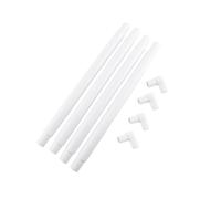 Cadre de Broderie en Plastique Rectangulaire, Blanc, Polypropylène, Multiple Tailles 15.2-43.1cm, pour Point de Croix et Artisanat DIY