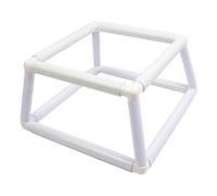 Cadre de broderie/quil - Cerceau PVC multi-tailles pour couture à la main, support réglable avec deux supports, montage facile, outil de bricolage, art du tissu, peinture au fil de soie | Broderie