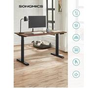 Cadre De Bureau Électrique, Pieds De Bureau Assis-Debout, Sans Dessus De Table, Avec Crochet, Réglable En Hauteur En Continu, Fonction Mémoire, Acier, Noir