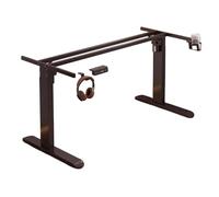 Cadre de bureau électrique réglable, double moteur, fonction mémoire, protection anti-collision, pieds de table d'ordinateur, noir, 114 x 50 x 72-117 cm - Solution ergonomique pour bureau à domicile