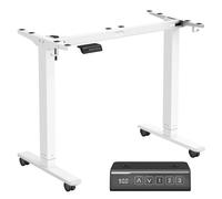 Cadre de Bureau Électrique Réglable en Hauteur, sans Plateau, avec Fonction Mémoire, en Acier, Blanc