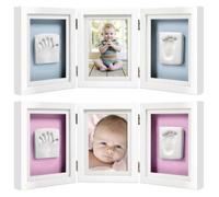 Cadre De Bureau Empreintes De Bébé De Luxe Blanc