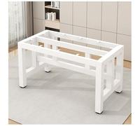 Cadre de bureau en métal robuste, base imperméable et résistante à l'usure avec traverse renforcée pour table basse de bureau, salle à manger, compatible avec différents plateaux de table