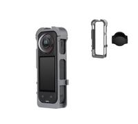 Cadre de Cage en Alliage d’Aluminium avec Couverture de lentille en Silicone pour Insta360x5 Cas de Protection Lunette de Chaussures Froides Rayures résistant Anti-Chute caméra Accessoires