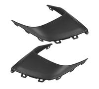 Cadre De Calandre Antibrouillard pour Cayenne 958 2015 2016 2017 2018, Garniture De Pare-Choc Avant Guide d'air Coque De Garniture, Style De Voiture Capot Évent Maille Grille(Noir Droit)