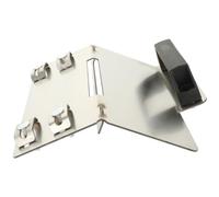 Cadre de Chanfreinage 45 Degrés pour Carrelage en Acier Inoxydable | Surface Lisse, Coupe des Carreaux de Sol et Mur, sans Électricité, Accessoire Argenté pour Travaux Précis
