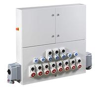 Cadre de chantier en métal IP66 avec bases et protections montées et câblées 20 x 120 x 120 cm Gris (référence : COM12012020/BMP)