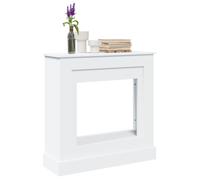 vidaXL Cadre de cheminée blanc 90x30x90 cm bois d'ingénierie