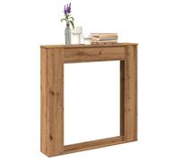 vidaXL Cadre de cheminée chêne artisanal 100x20x100 cm Bois ingénierie