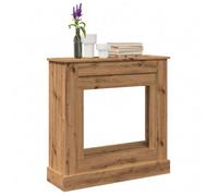 Cadre de cheminée chêne artisanal 90x30x90 cm bois ingénierie