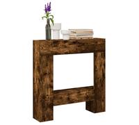 Cadre de cheminée chêne fumé 81x18x82 cm bois d ingénierie