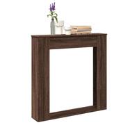 Cadre de cheminée chêne marron 100x20x100 cm bois d ingénierie