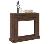 Cadre de cheminée chêne marron 100x30x87,5 cm bois d ingénierie