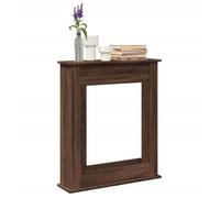 vidaXL Cadre de cheminée chêne marron 75×20×87,5 cm bois d'ingénierie