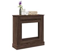 Cadre de cheminée chêne marron 90x30x90 cm bois d ingénierie