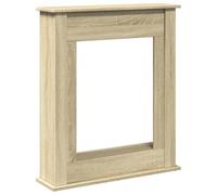 vidaXL Cadre de cheminée Chêne Sonoma 75x20x87,5 cm Bois d'ingénierie