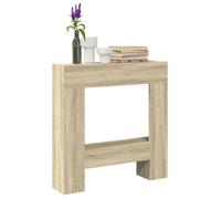 Cadre de cheminée chêne sonoma 81x18x82 cm bois d ingénierie