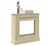 vidaXL Cadre de cheminée Chêne Sonoma 90 x 30 x 90 cm Bois d'ingénierie