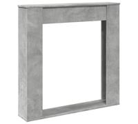 Cadre de cheminée gris béton 100x20x100 cm bois d ingénierie