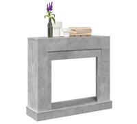 vidaXL Cadre de cheminée Gris béton 100x30x87,5 cm Bois d'ingénierie
