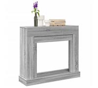 Cadre de cheminée sonoma gris 100x30x87,5 cm bois d ingénierie