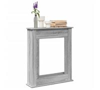 Cadre de cheminée sonoma gris 75x20x87,5 cm bois d ingénierie