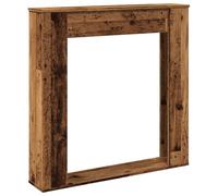 vidaXL Cadre de cheminée Vieux bois 100×20×100 cm bois d'ingénierie
