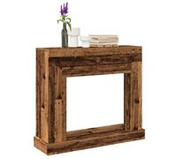 Cadre de cheminée vieux bois 100x30x87,5 cm bois d ingénierie