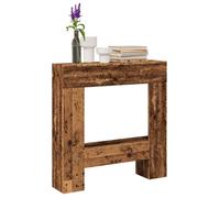 vidaXL Cadre de cheminée Vieux Bois 81x18x82 cm Bois d'ingénierie