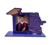 Cadre de e remise des diplômes : porte diplôme en bois, affichage de souvenirs élégant pour portraits préscolaires de maternelle universitaire | Cadre thématique de remise de diplôme de table