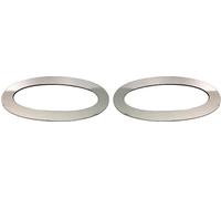 Cadre de clignotant Cache de signalisation Clignotant pour Nissan Qashqai 2007-2013 Acier inoxydable Argent