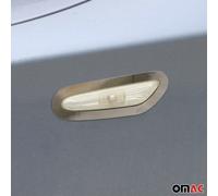 Cadre de clignotant Cache de signalisation Clignotants latéraux pour BMW Série 3 E91 2005-2013 2x acier inoxydable