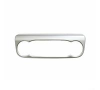 Cadre de commutateur de climatisation pour Ford Focus MK4 2019-2021, argent et fibre de carbone, plastique ABS, compatible avec ST-Line, panneau décoratif intérieur (argent)