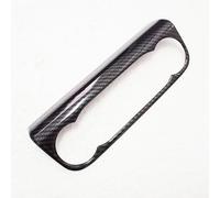 Cadre de commutateur de climatisation pour Ford Focus MK4 2019-2021, argent et fibre de carbone, plastique ABS, compatible avec ST-Line, panneau décoratif intérieur (fibre de carbone)