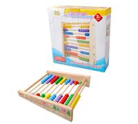Cadre De Comptage Éducatif En Bois, Jouet Avec 100 Perles, Addition, Soustraction, Nombres Mathématiques De Base, 10 Rangées
